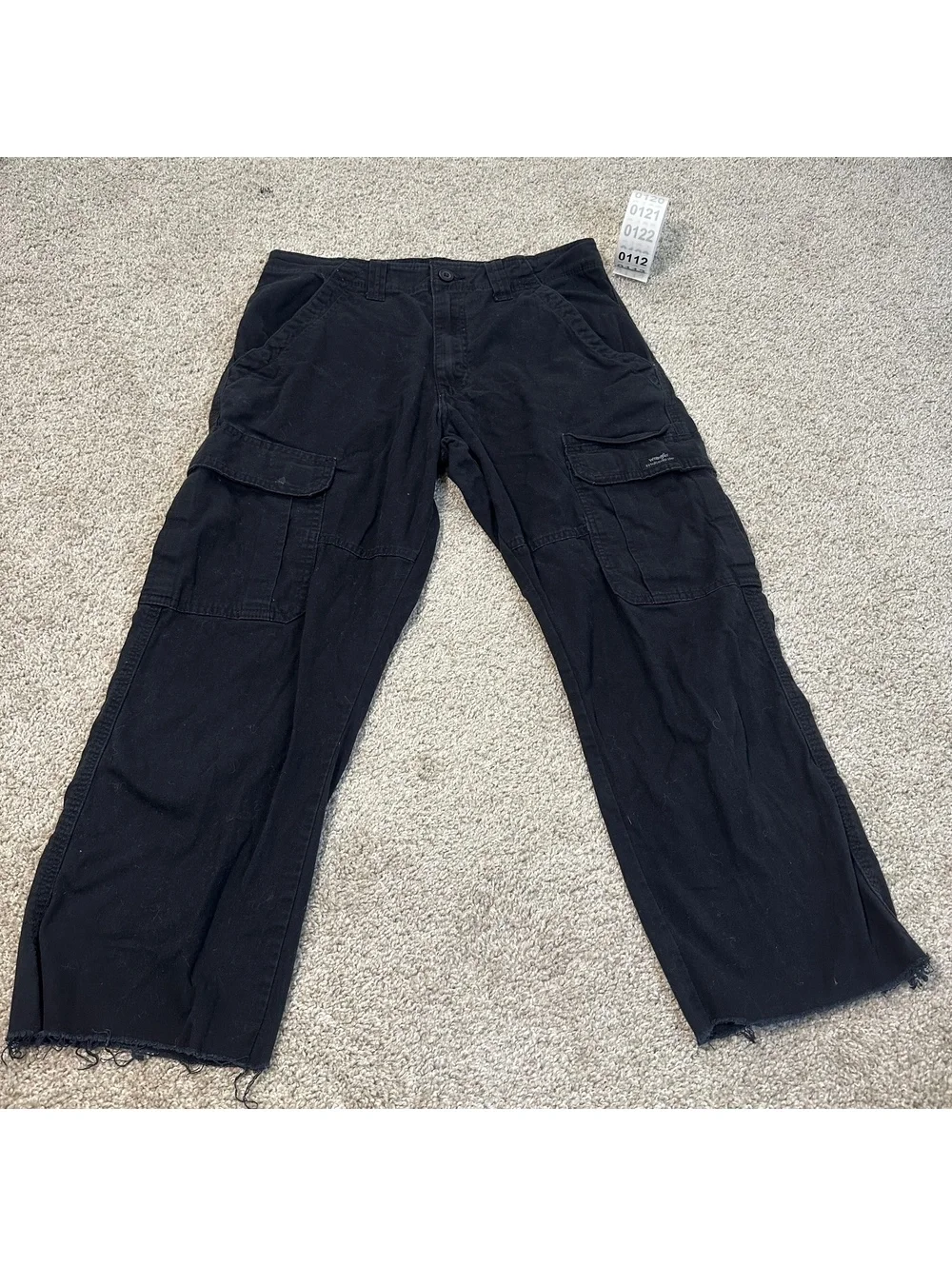 Wrangler black relaxed fit cargo pants
